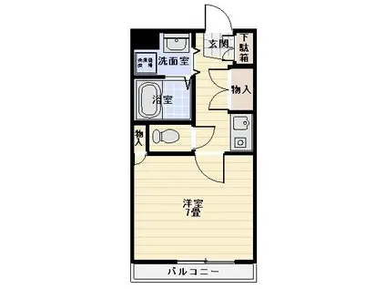 みやたマンション(1K/2階)の間取り写真