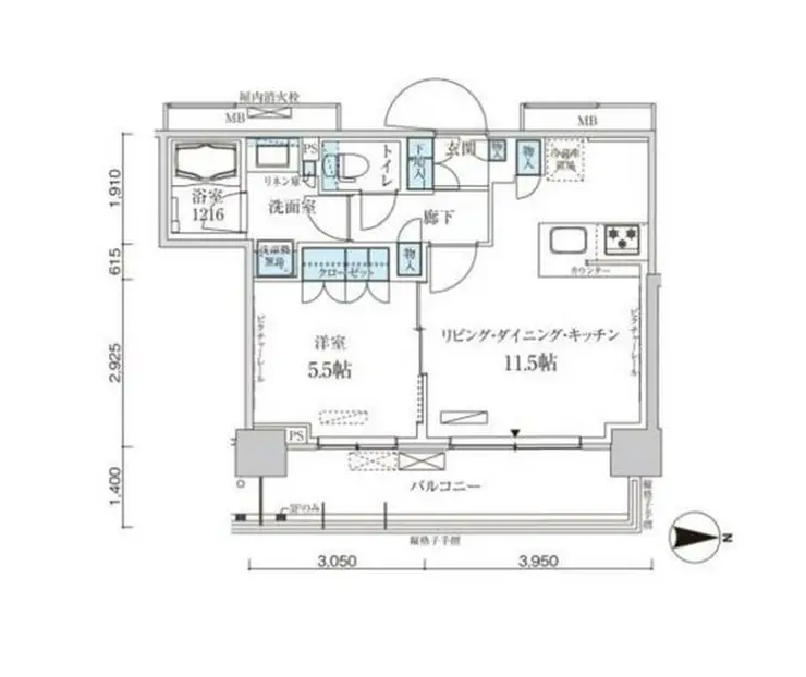 パークアクシス菊川ステーションゲート 9階階 間取り