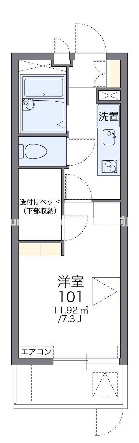 レオパレス御幣島東(1K/4階)の間取り写真