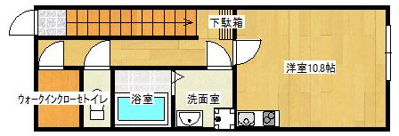 レオパレス295(1K/2階)の間取り写真