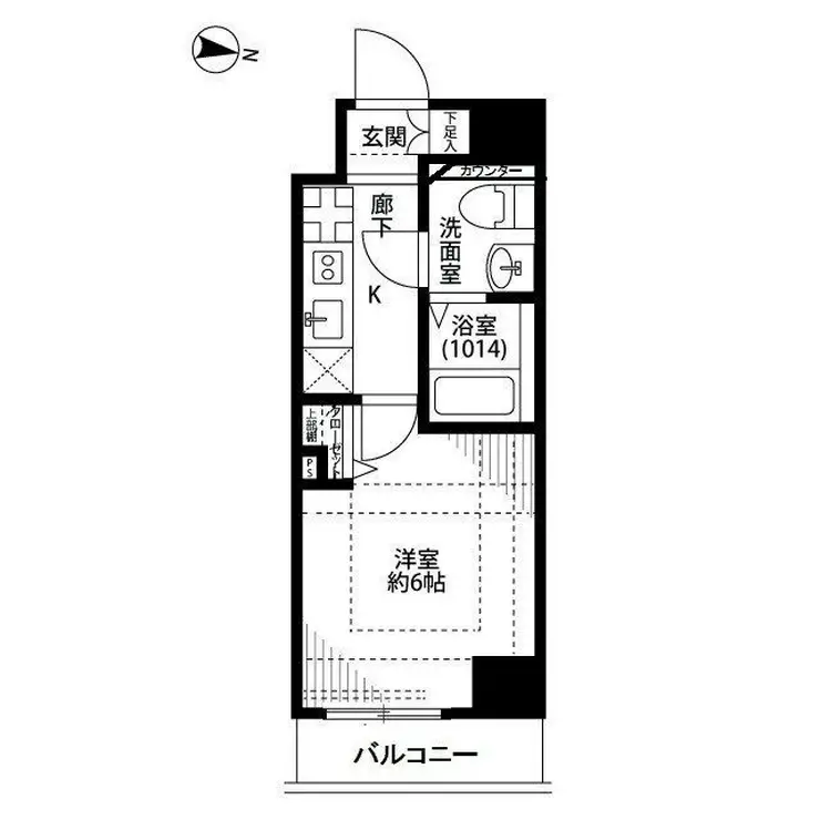 プレール・ドゥーク東京EAST 5階階 間取り
