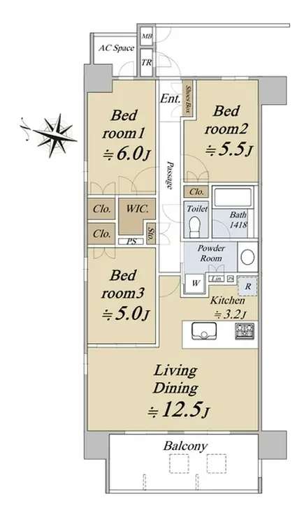 プレシス横濱山下町 4階階 間取り