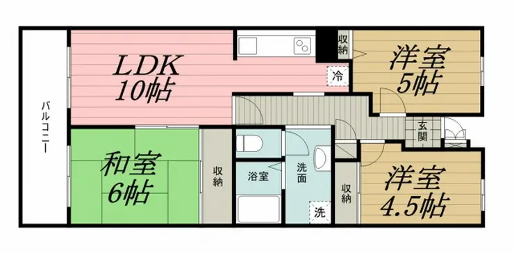 アンリベールII 3階階 間取り