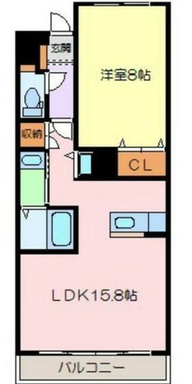 アートマンション杉並(1LDK/1階)の間取り写真