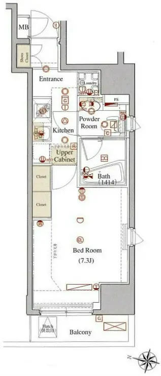 ヴォーガコルテ板橋本町アジールコート 2階階 間取り