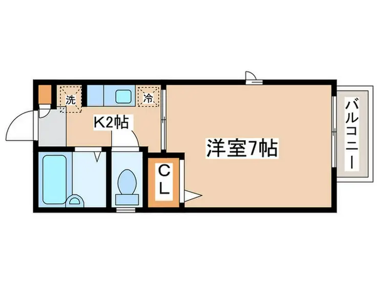 アビタシオン生田 第3 2階階 間取り