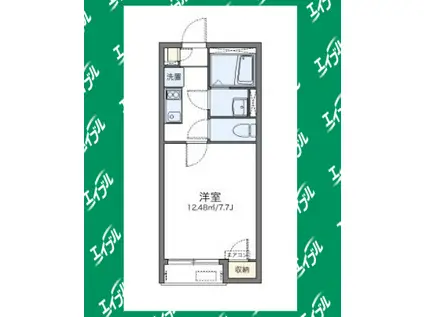 レオネクストM3(1K/2階)の間取り写真