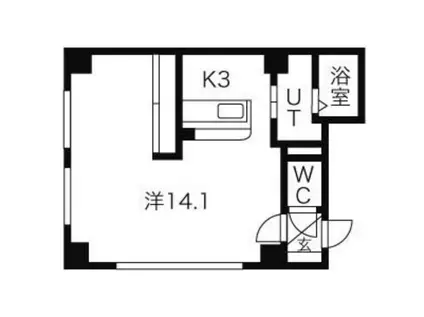 コーポ翔(1LDK/2階)の間取り写真