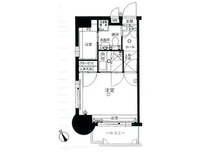 エステート・モア・平尾駅前通(1K/9階)の間取り写真