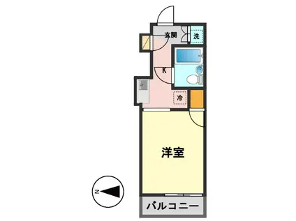 マリオン新小岩(ワンルーム/4階)の間取り写真