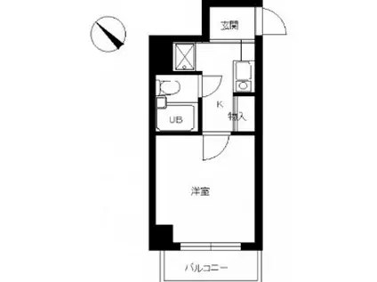 スカイコートお茶の水女子大前(1K/8階)の間取り写真