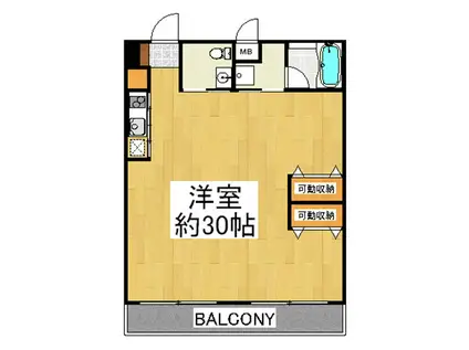 PH-3(ワンルーム/4階)の間取り写真