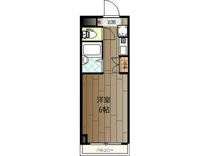 第2コスモ大和(1K/2階)の間取り写真