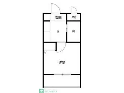 PLENDY与野(1K/2階)の間取り写真