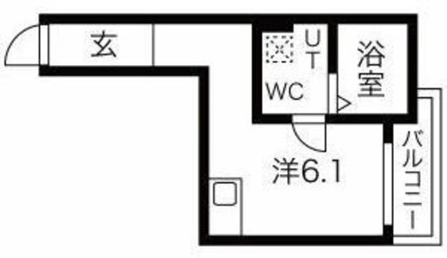 セレーノ舎人(ワンルーム/2階)の間取り写真