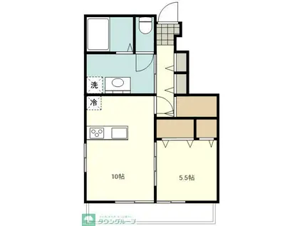 国分寺市内藤2丁目計画(1LDK/1階)の間取り写真