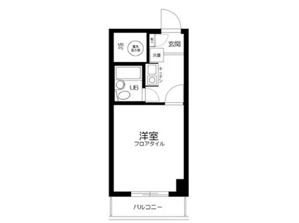 メゾン西荻(1K/10階)の間取り写真