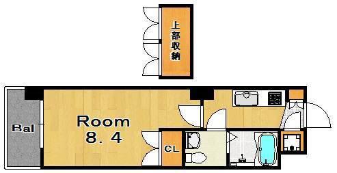 NO70 HARBOR サウス TOWER(1K/16階)の間取り写真