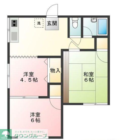 希望ハイツ(3DK/2階)の間取り写真