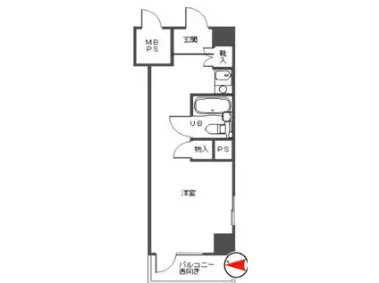 ライオンズマンション板橋区役所前(ワンルーム/5階)の間取り写真