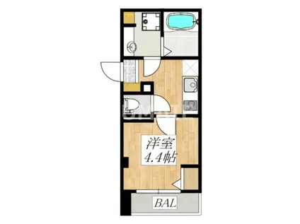 アローマ王本町(1K/2階)の間取り写真