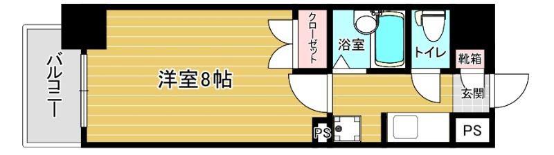 リファレンス駅南(1K/8階)の間取り写真