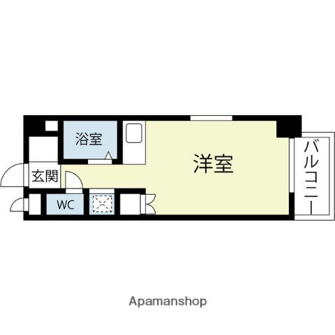 アーバニー大賀(ワンルーム/3階)の間取り写真