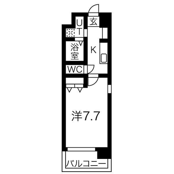 サニー東山(1K/2階)の間取り写真