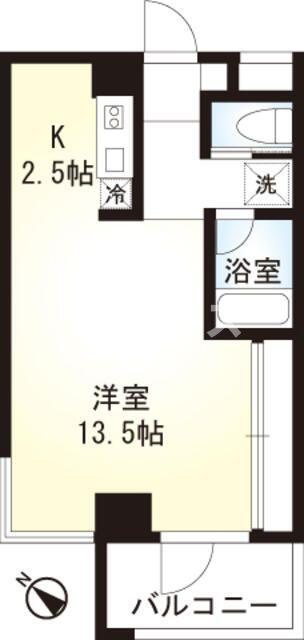アリア幕張(1K/1階)の間取り写真