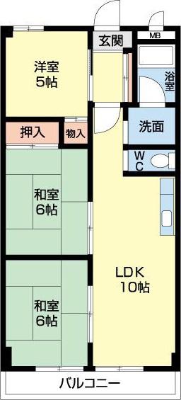 第3近藤ビル(3LDK/3階)の間取り写真