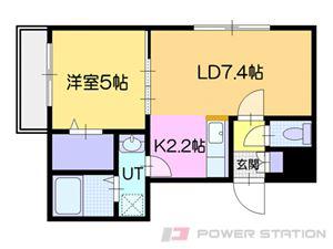 ラ・シュエットα(1LDK/3階)の間取り写真