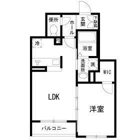 MAISON PHARE(1LDK/2階)の間取り写真