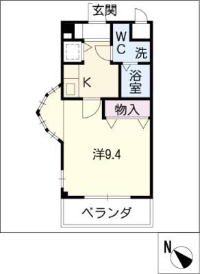 BRICK STAGE(1K/3階)の間取り写真