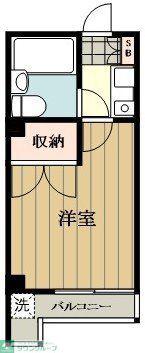 セクション 7(1K/4階)の間取り写真