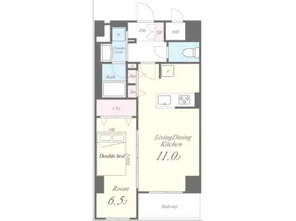 ケーエス本牧ストーリーII(1LDK/1階)の間取り写真