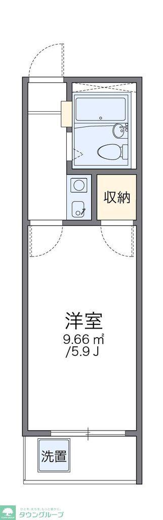 レオパレス金沢文庫第8(1K/2階)の間取り写真