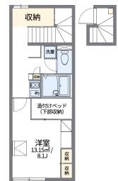 レオパレスシクラメン(1K/2階)の間取り写真