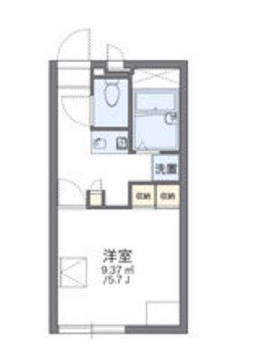 レオパレスクレール籠池(1K/2階)の間取り写真
