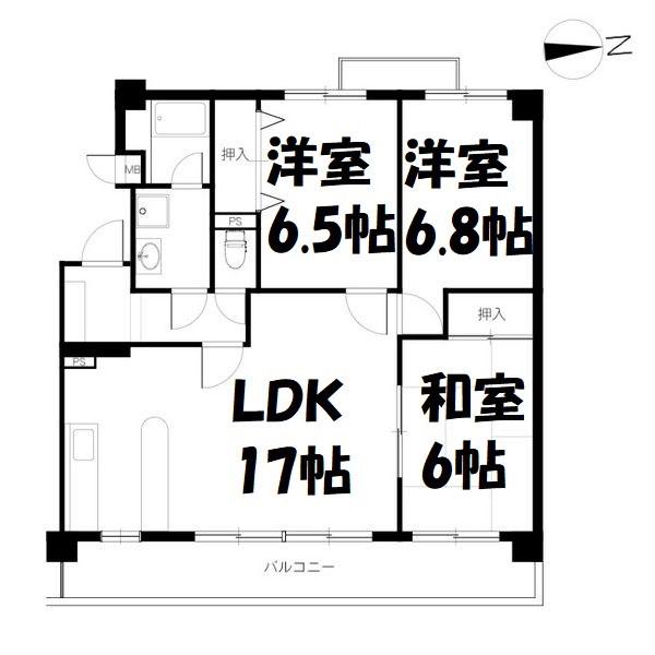 レグノ・アレッタ(3LDK/2階)の間取り写真
