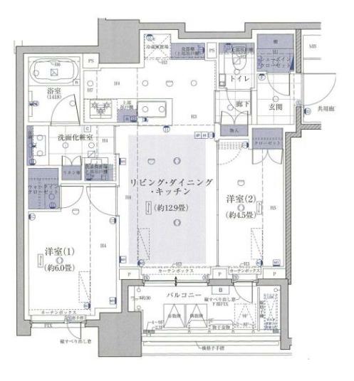クラッシィハウス大手町(2LDK/2階)の間取り写真