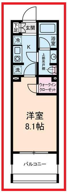 リステージビスタ(1K/4階)の間取り写真