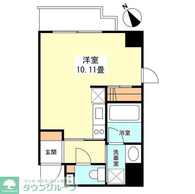 サンクレスト弐番館(ワンルーム/6階)の間取り写真