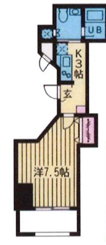 シティハイツ成増(1K/11階)の間取り写真