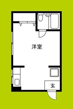 歌島マンション(ワンルーム/3階)の間取り写真