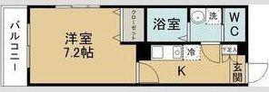 SSー7 APT(1K/5階)の間取り写真