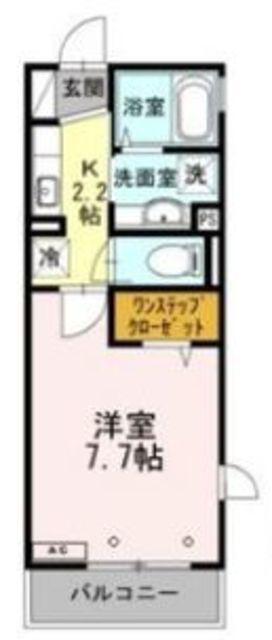 サンモール上井草(1K/2階)の間取り写真