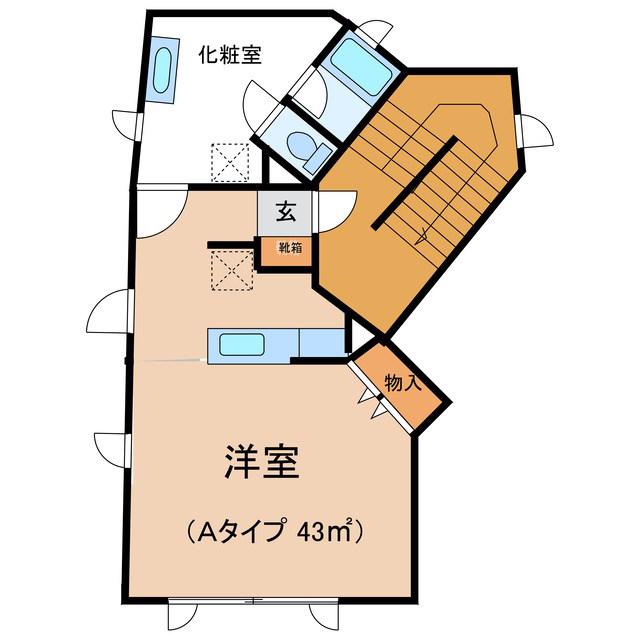 ARTIS(ワンルーム/1階)の間取り写真