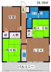 メゾン・ド・ゼフィール(3LDK/3階)の間取り写真