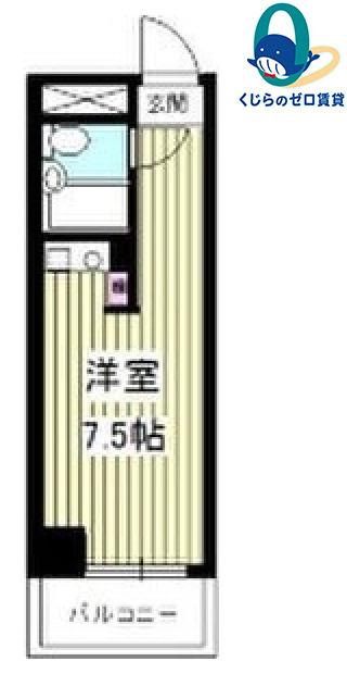 ラフィネ新栄(ワンルーム/3階)の間取り写真