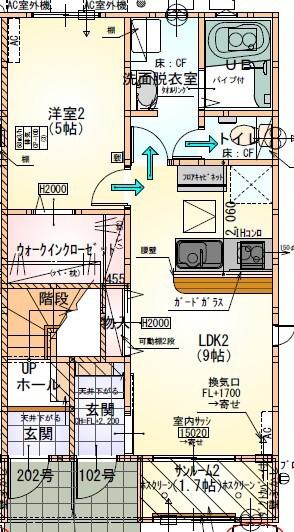 LOTUS成滝(1LDK/1階)の間取り写真